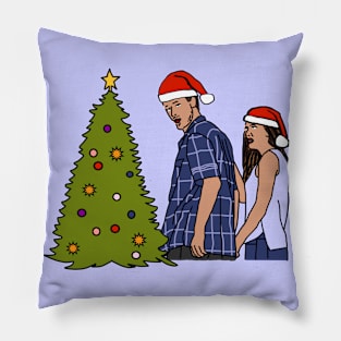 Distracted Boyfriend Easily Distracted by Christmas Memes Pillow