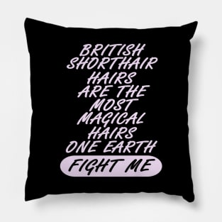 British Shorthair Dog Puppy Kitty Hair Pillow