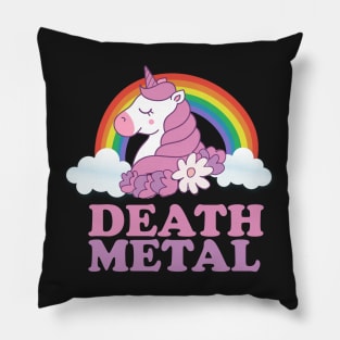 Death Metal Unicorn Pillow