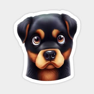 Charming Rottweiler Gaze Magnet