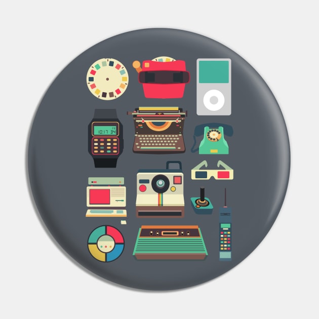 Retro Technology 2.0 Pin by rtcifra