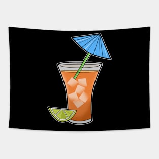 Cocktail Ice Lemon Tapestry