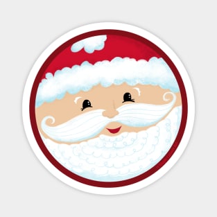 Cute Santa Claus Christmas Art Magnet