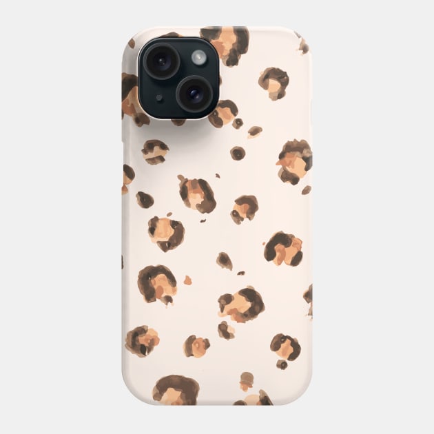 Soft Pink Leopard Pattern Phone Case by MarisaF