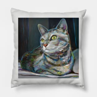 Cute Striped Cat Pillow