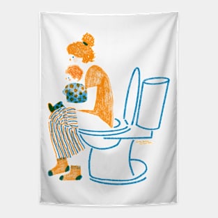 Toilet Time Tapestry