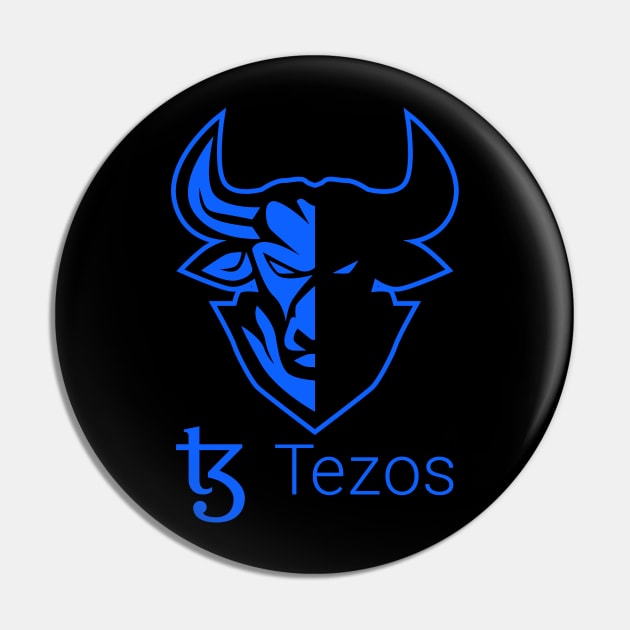 Tezos  Crypto Cryptocurrency XTZ  coin token Pin by JayD World