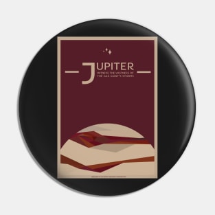 Art Deco Space Travel Poster - Jupiter Pin