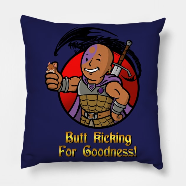 Minsc and Boo Vault Boy Pillow by Tosky