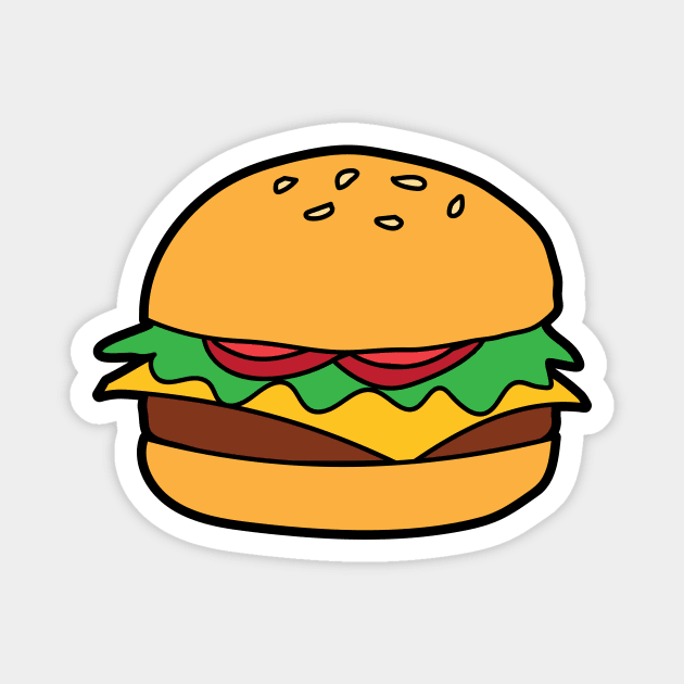 Burger Magnet by Cathalo