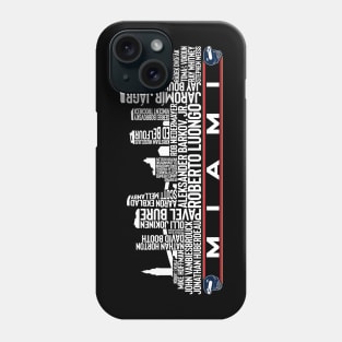 Florida Hockey Team All Time Legends, Miami City Skyline Phone Case