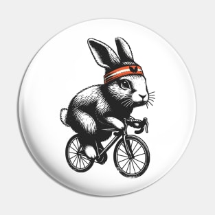 Cycling Bunny Pin