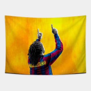 Ronaldinho Gaúcho - Barcelona - Brazil Football Artwork Tapestry