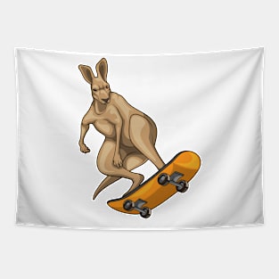 Kangaroo Skater Skateboard Sports Tapestry