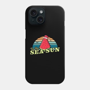 Tis The Sea Sun Watermelon Xmas In July Summer Beach Santa Phone Case