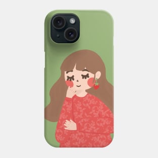 Strawberry girl Phone Case