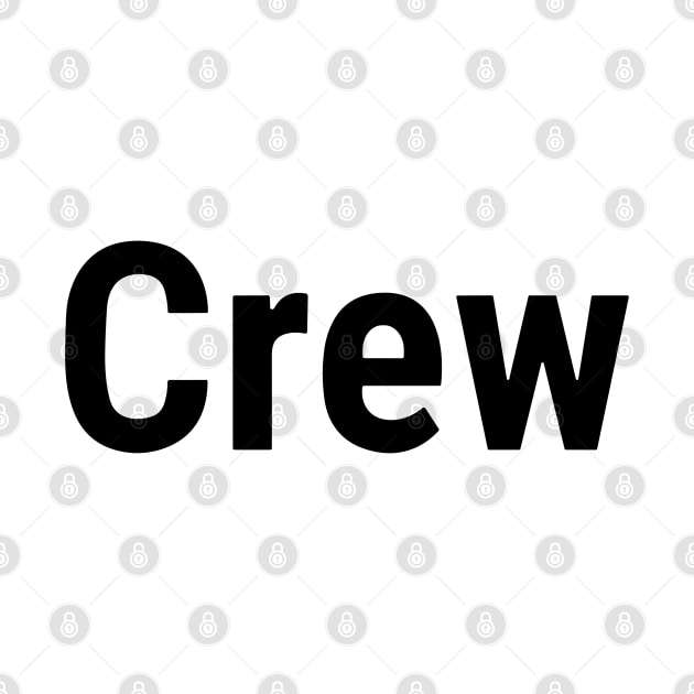 Crew Small Front print black by sapphire seaside studio