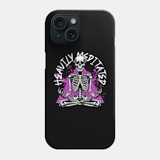 Heavily Meditated Skeleton | T Shirt Design Phone Case