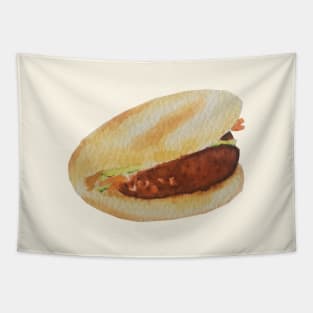 Watercolour Peking Duck Bun Tapestry