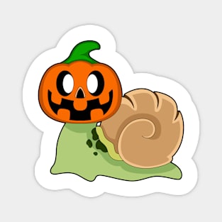 Snail Halloween Pumpkin Magnet