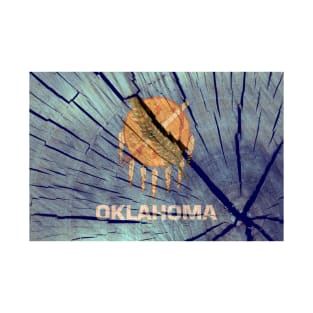 Oklahoma State Wood Flag T-Shirt