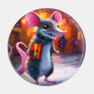 Cute Rat Drawing Pin