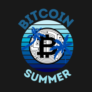 Bitcoin Summer Retro Sunset T-Shirt