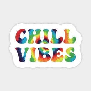 Chill Vibes Tie Dye Aesthetic Magnet