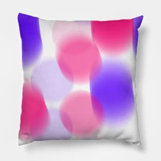 Colorful watercolor abstract circle art Pillow