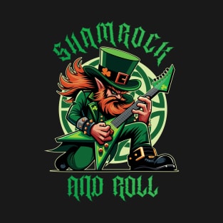 Shamrock and Roll - Funny St Patricks Day T-Shirt