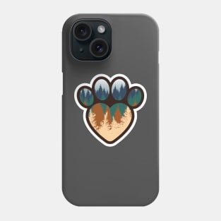 Forest Paw Print Phone Case