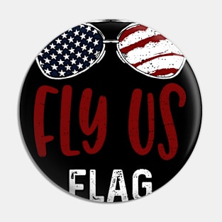 Fly US Flag Pin