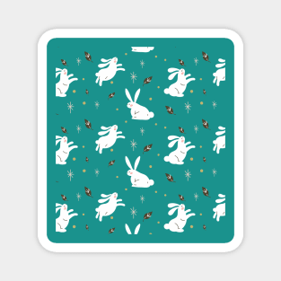 rabbit pattern Magnet