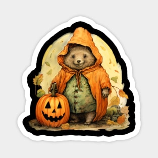 Wombat Trick or Treater Magnet