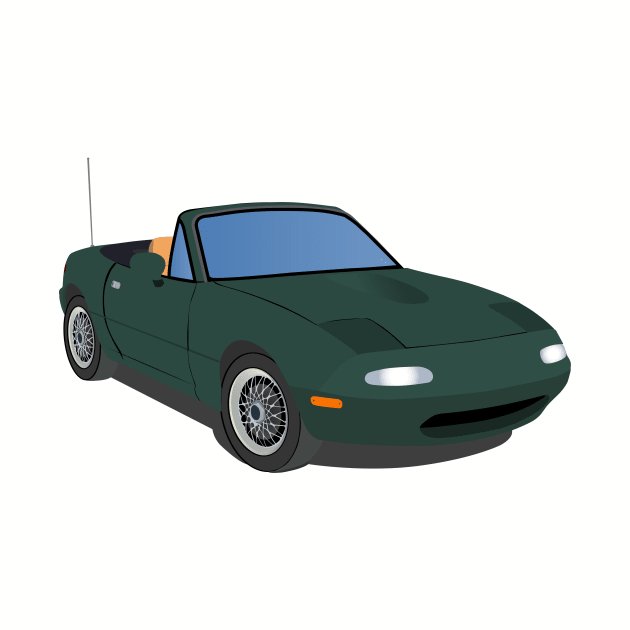 Green Miata by Al the Owl