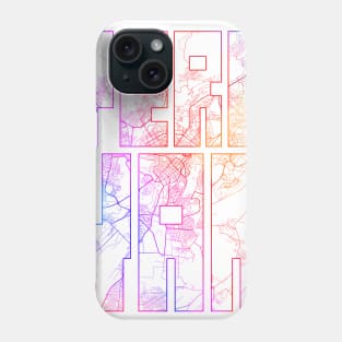 Yerevan, Armenia City Map Typography - Colorful Phone Case