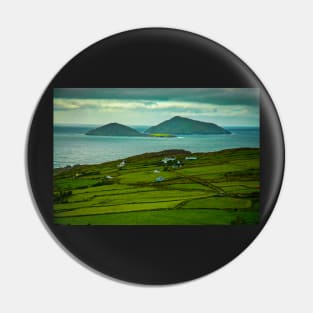 Irish Coast and Fields Pin