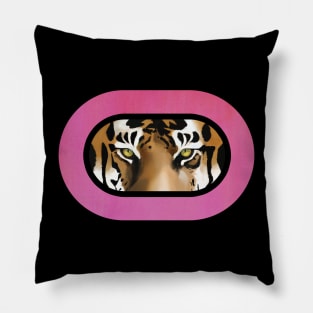 Intense stare from a tiger Pillow