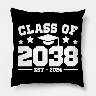 Class Of 2038 2024 Grow With Me Kindergarten Kids Boys Girls Pillow