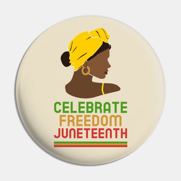 juneteenth Black Women Black History Pin by Tip Top Tee's