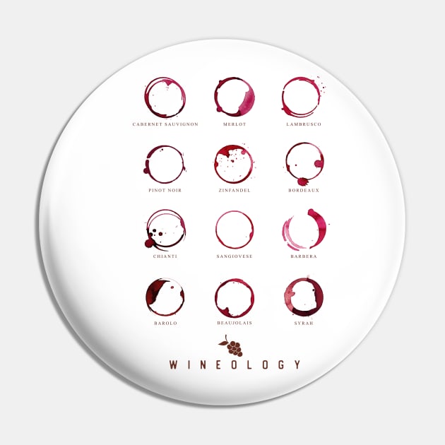 Red Wine Stains Pin by Dennson Creative