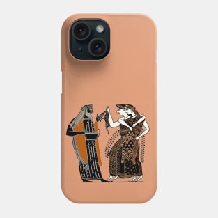 Dionysos and two Maenads Phone Case