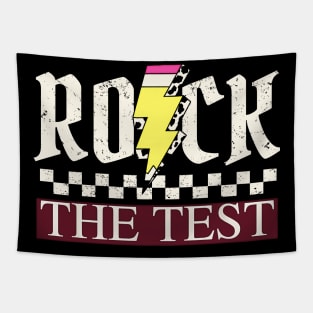 Testing Day Teacher Student Motivational Shirt Rock The Test Tapestry