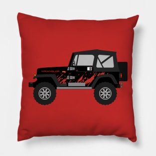 [JEEP] Red Decal Sideview Pillow