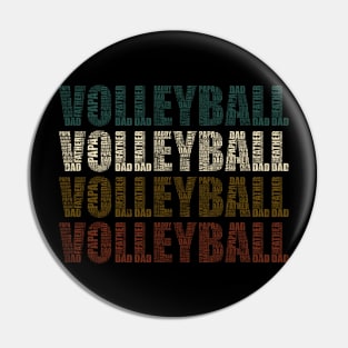 Volleyball Dad - Funny Sports Lovers Gift For Papa Pin