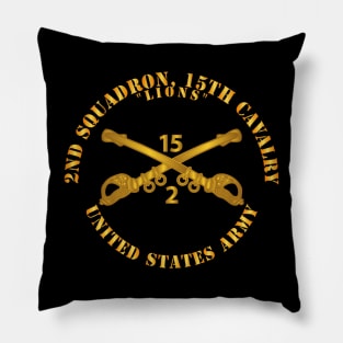 2nd Squadron, 15th Cavalry - Lions w Br Pillow