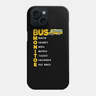 School Bus Aide Women Bus Monitor Phone Case