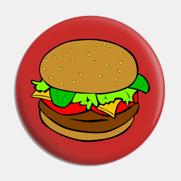 The Burger Pin by EarlGreyTees