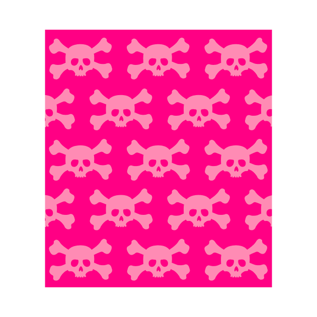 Pink Skull Pattern by XOOXOO