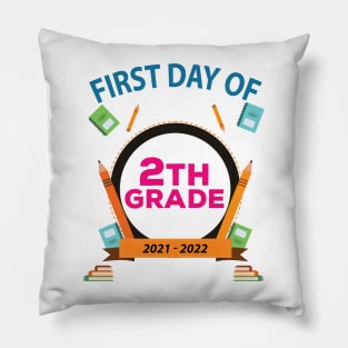 First Day Of 2Th Grade Pillow